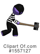 Purple Design Mascot Clipart #1557127 by Leo Blanchette