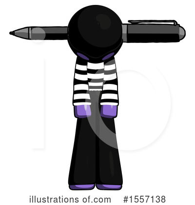 Royalty-Free (RF) Purple Design Mascot Clipart Illustration by Leo Blanchette - Stock Sample #1557138