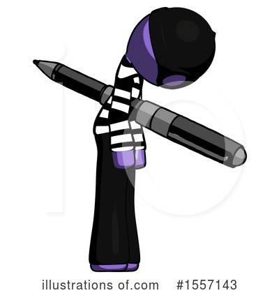 Royalty-Free (RF) Purple Design Mascot Clipart Illustration by Leo Blanchette - Stock Sample #1557143