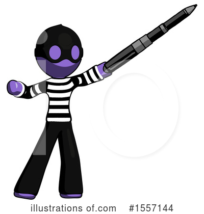 Royalty-Free (RF) Purple Design Mascot Clipart Illustration by Leo Blanchette - Stock Sample #1557144