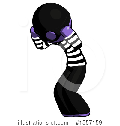 Royalty-Free (RF) Purple Design Mascot Clipart Illustration by Leo Blanchette - Stock Sample #1557159