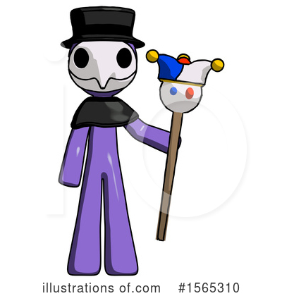 Royalty-Free (RF) Purple Design Mascot Clipart Illustration by Leo Blanchette - Stock Sample #1565310