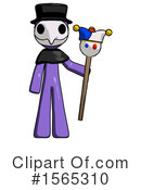 Purple Design Mascot Clipart #1565310 by Leo Blanchette