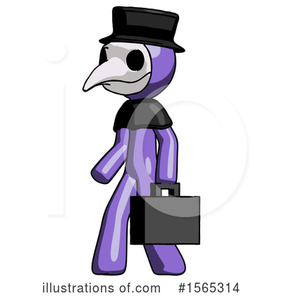 Royalty-Free (RF) Purple Design Mascot Clipart Illustration by Leo Blanchette - Stock Sample #1565314