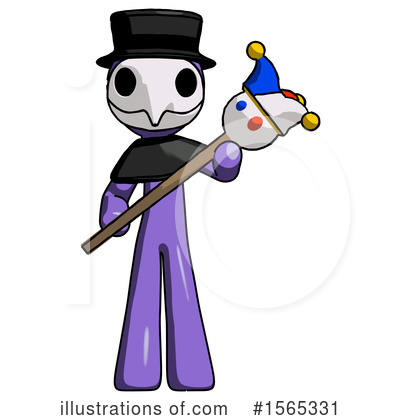 Royalty-Free (RF) Purple Design Mascot Clipart Illustration by Leo Blanchette - Stock Sample #1565331