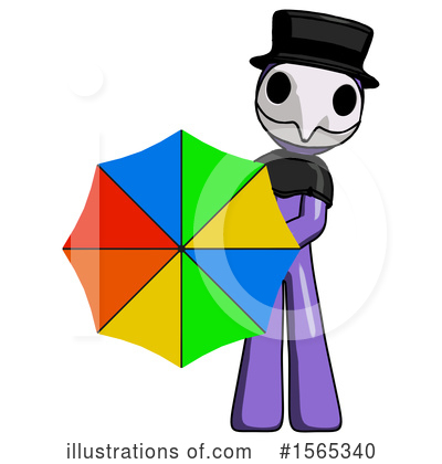 Royalty-Free (RF) Purple Design Mascot Clipart Illustration by Leo Blanchette - Stock Sample #1565340