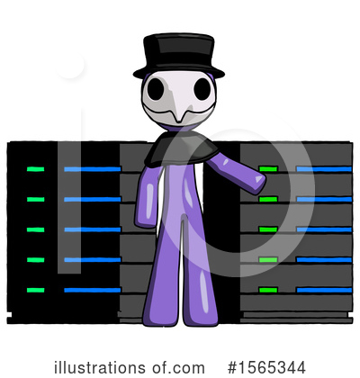 Royalty-Free (RF) Purple Design Mascot Clipart Illustration by Leo Blanchette - Stock Sample #1565344