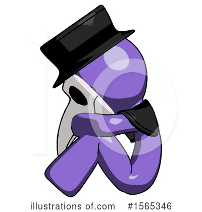 Royalty-Free (RF) Purple Design Mascot Clipart Illustration by Leo Blanchette - Stock Sample #1565346