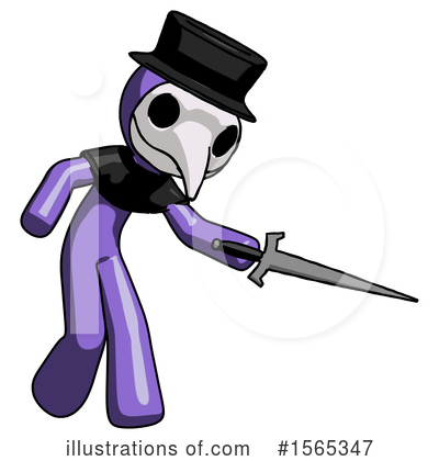 Royalty-Free (RF) Purple Design Mascot Clipart Illustration by Leo Blanchette - Stock Sample #1565347