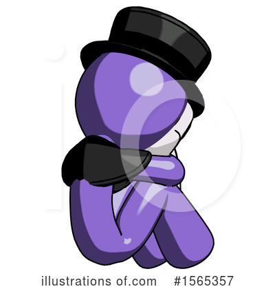 Royalty-Free (RF) Purple Design Mascot Clipart Illustration by Leo Blanchette - Stock Sample #1565357