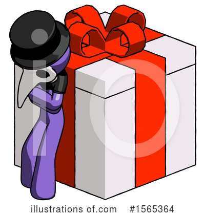 Royalty-Free (RF) Purple Design Mascot Clipart Illustration by Leo Blanchette - Stock Sample #1565364