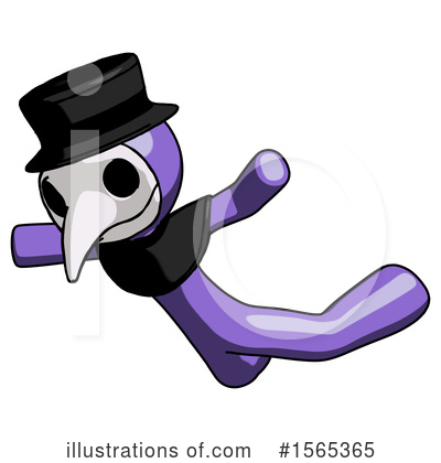 Royalty-Free (RF) Purple Design Mascot Clipart Illustration by Leo Blanchette - Stock Sample #1565365