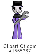 Purple Design Mascot Clipart #1565367 by Leo Blanchette