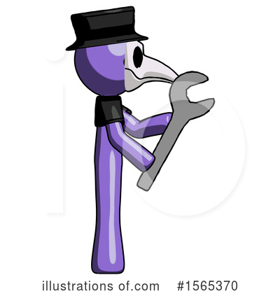 Royalty-Free (RF) Purple Design Mascot Clipart Illustration by Leo Blanchette - Stock Sample #1565370