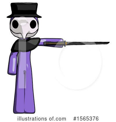 Royalty-Free (RF) Purple Design Mascot Clipart Illustration by Leo Blanchette - Stock Sample #1565376