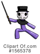 Purple Design Mascot Clipart #1565378 by Leo Blanchette