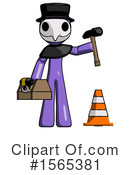 Purple Design Mascot Clipart #1565381 by Leo Blanchette