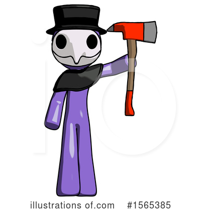 Royalty-Free (RF) Purple Design Mascot Clipart Illustration by Leo Blanchette - Stock Sample #1565385
