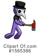 Purple Design Mascot Clipart #1565386 by Leo Blanchette
