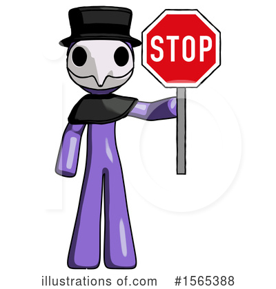 Royalty-Free (RF) Purple Design Mascot Clipart Illustration by Leo Blanchette - Stock Sample #1565388