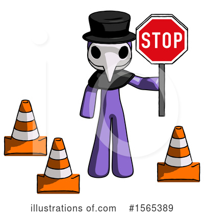 Royalty-Free (RF) Purple Design Mascot Clipart Illustration by Leo Blanchette - Stock Sample #1565389