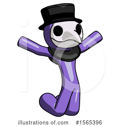 Royalty-Free (RF) Purple Design Mascot Clipart Illustration by Leo Blanchette - Stock Sample #1565396