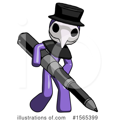 Royalty-Free (RF) Purple Design Mascot Clipart Illustration by Leo Blanchette - Stock Sample #1565399