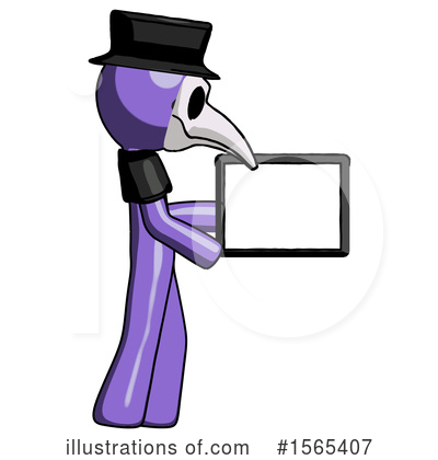 Royalty-Free (RF) Purple Design Mascot Clipart Illustration by Leo Blanchette - Stock Sample #1565407