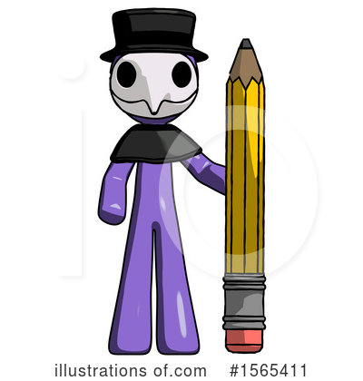Royalty-Free (RF) Purple Design Mascot Clipart Illustration by Leo Blanchette - Stock Sample #1565411