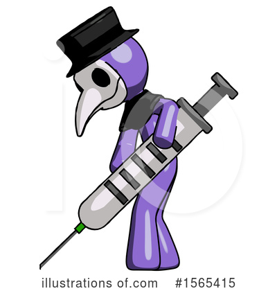 Royalty-Free (RF) Purple Design Mascot Clipart Illustration by Leo Blanchette - Stock Sample #1565415