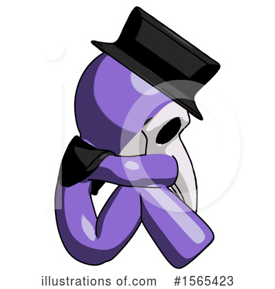 Royalty-Free (RF) Purple Design Mascot Clipart Illustration by Leo Blanchette - Stock Sample #1565423