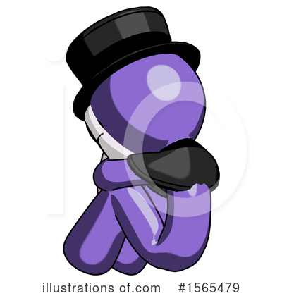 Royalty-Free (RF) Purple Design Mascot Clipart Illustration by Leo Blanchette - Stock Sample #1565479
