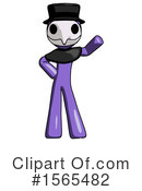 Purple Design Mascot Clipart #1565482 by Leo Blanchette
