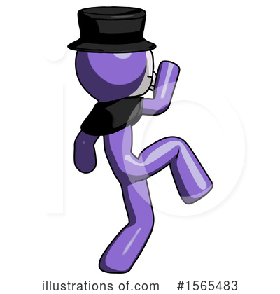 Royalty-Free (RF) Purple Design Mascot Clipart Illustration by Leo Blanchette - Stock Sample #1565483