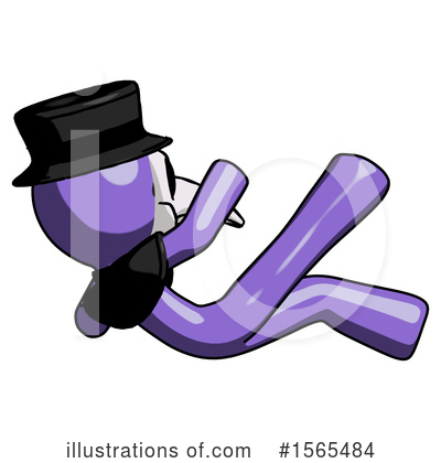 Royalty-Free (RF) Purple Design Mascot Clipart Illustration by Leo Blanchette - Stock Sample #1565484