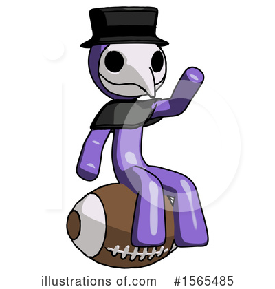 Royalty-Free (RF) Purple Design Mascot Clipart Illustration by Leo Blanchette - Stock Sample #1565485