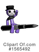 Purple Design Mascot Clipart #1565492 by Leo Blanchette