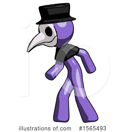 Royalty-Free (RF) Purple Design Mascot Clipart Illustration by Leo Blanchette - Stock Sample #1565493