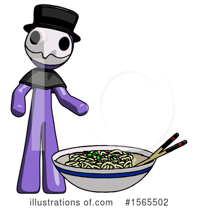 Royalty-Free (RF) Purple Design Mascot Clipart Illustration by Leo Blanchette - Stock Sample #1565502