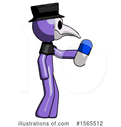 Royalty-Free (RF) Purple Design Mascot Clipart Illustration by Leo Blanchette - Stock Sample #1565512