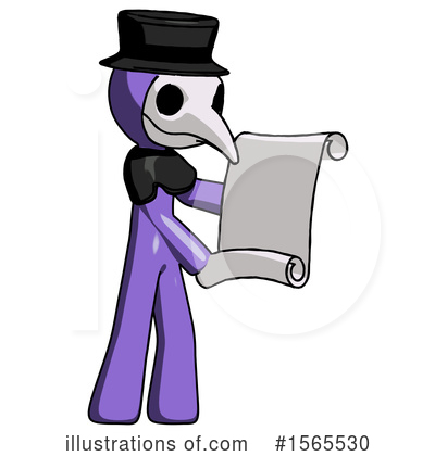 Royalty-Free (RF) Purple Design Mascot Clipart Illustration by Leo Blanchette - Stock Sample #1565530