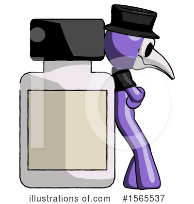 Royalty-Free (RF) Purple Design Mascot Clipart Illustration by Leo Blanchette - Stock Sample #1565537