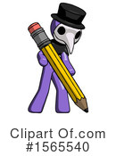 Purple Design Mascot Clipart #1565540 by Leo Blanchette