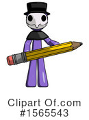 Purple Design Mascot Clipart #1565543 by Leo Blanchette