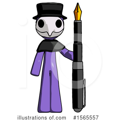 Royalty-Free (RF) Purple Design Mascot Clipart Illustration by Leo Blanchette - Stock Sample #1565557