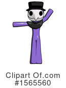 Purple Design Mascot Clipart #1565560 by Leo Blanchette