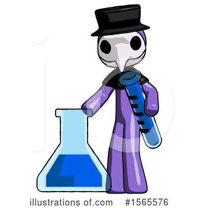 Royalty-Free (RF) Purple Design Mascot Clipart Illustration by Leo Blanchette - Stock Sample #1565576