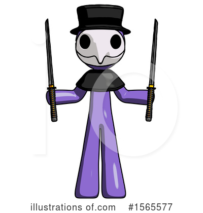 Royalty-Free (RF) Purple Design Mascot Clipart Illustration by Leo Blanchette - Stock Sample #1565577