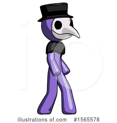 Royalty-Free (RF) Purple Design Mascot Clipart Illustration by Leo Blanchette - Stock Sample #1565578
