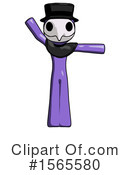 Purple Design Mascot Clipart #1565580 by Leo Blanchette